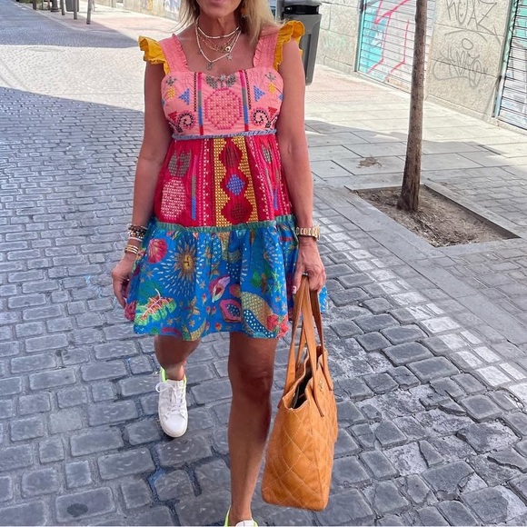 Farm Rio Embroidered Mini Dress - Picture 3 of 8